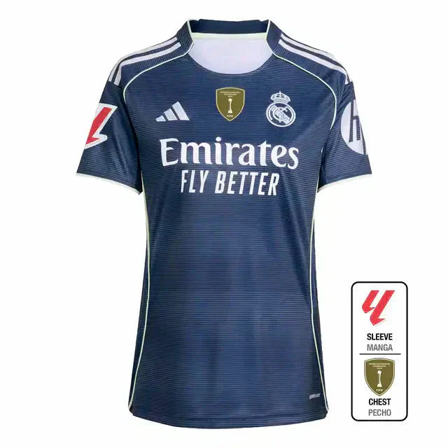 Women's Real Madrid Away Soccer Jersey 2025/26 Top Soccer Jerseys Store