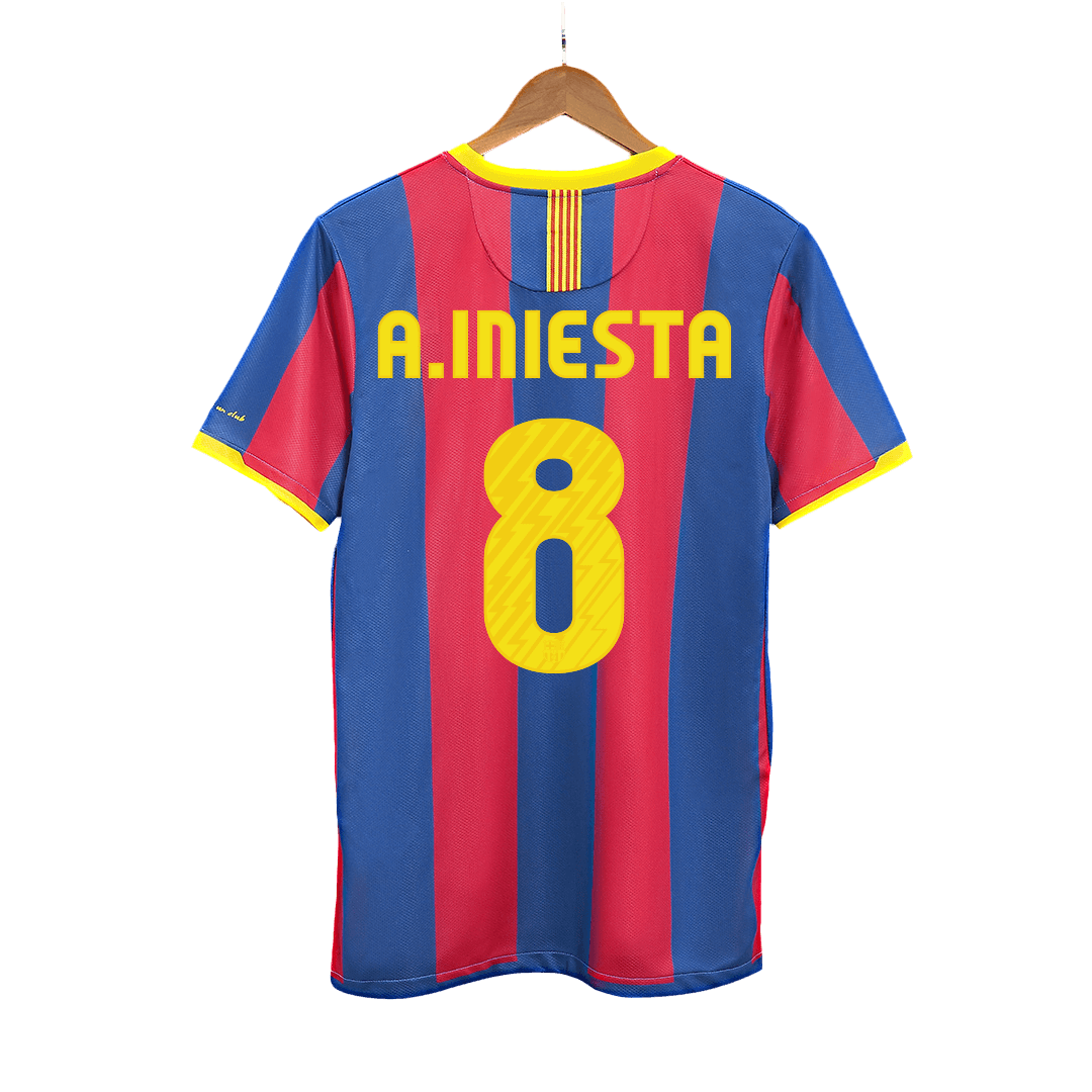 Retro A.INIESTA #8 2010/11 Barcelona Home  Soccer Jersey Top Soccer Jerseys Store
