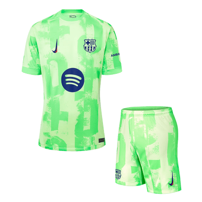 Barcelona Third Away  Soccer Jersey Kit(Jersey+Shorts) 2024/25 - (Spotify Logo Without Text) Top Soccer Jerseys Store