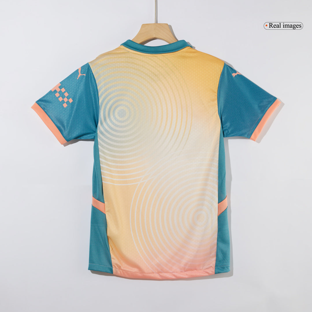 Player Version RODRIGO #16 Manchester City Fourth Away  Soccer Jersey 2024/25- Definitely City (UCL) Top Soccer Jerseys Store