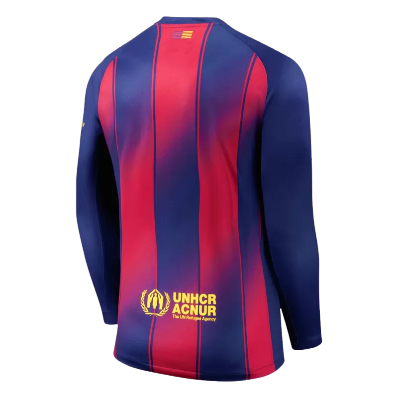 Barcelona Home Long Sleeve Soccer Jersey 2025/26