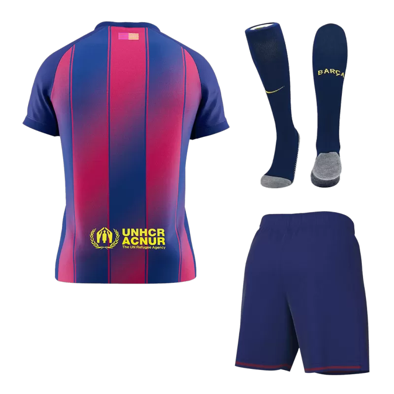 Barcelona Home Soccer Jersey Kit(Jersey+Shorts+Socks) 2025/26
