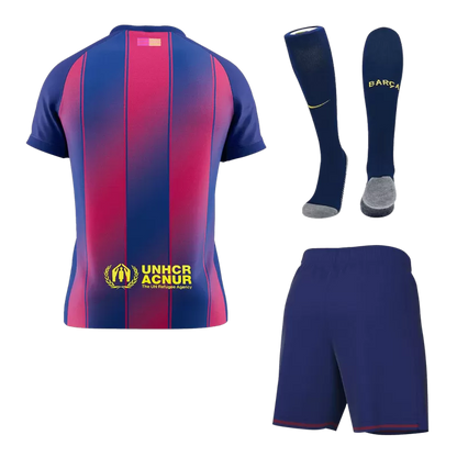 Barcelona Home Soccer Jersey Kit(Jersey+Shorts+Socks) 2025/26