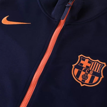 Barcelona Training Jacket Kit (Jacket+Pants) 2025/26 - Navy&Orange
