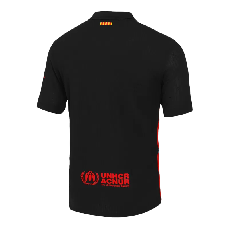 Player Version Barcelona X Travis Scott Away Soccer Jersey 2024/25 - Red - Slim Fit