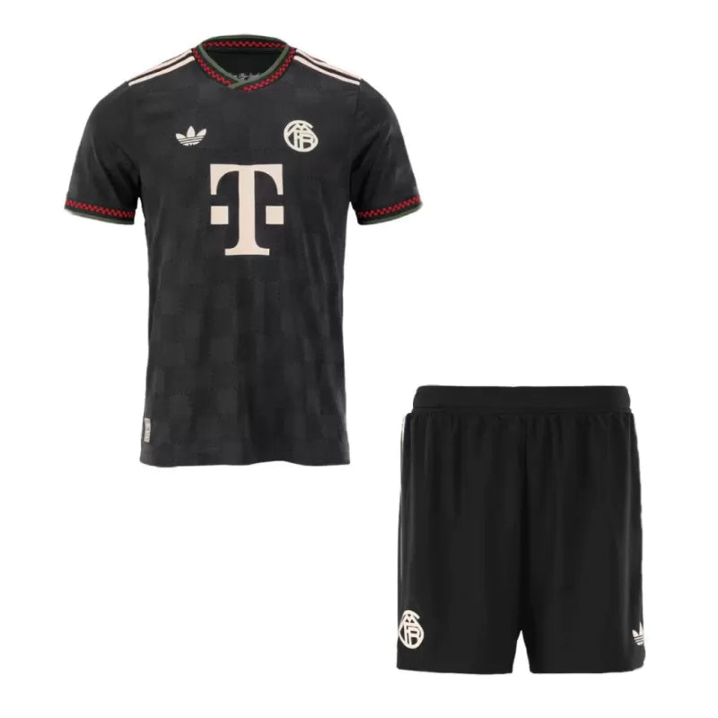 Player Version Bayern Munich Third Away Soccer Jersey Kit(Jersey+Shorts) 2025/26 - Slim Fit