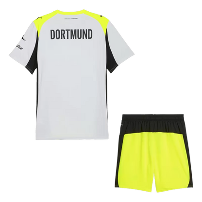 Borussia Dortmund Away Soccer Jersey Kit (Jersey+Shorts) 2025/26