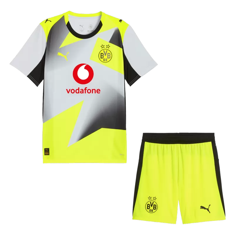 Borussia Dortmund Away Soccer Jersey Kit (Jersey+Shorts) 2025/26