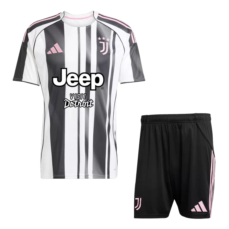 Juventus Home Soccer Jersey Kit(Jersey+Shorts) 2025/26