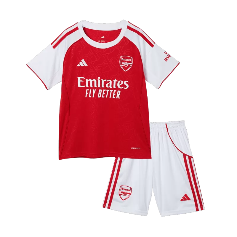 Kid's Arsenal Home Soccer Jersey Kit(Jersey+Shorts) 2025/26