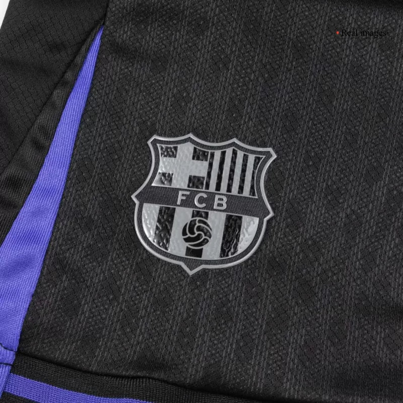 Kid‘s Barcelona Away Soccer Jerseys (Jersey+Short+Socks) Kit 2025/26