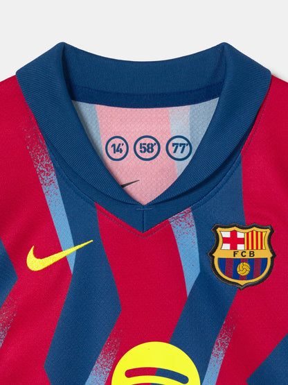 Kid‘s Barcelona Fourth Away Soccer Jerseys (Jersey+Short+Socks) Kit 2025/26