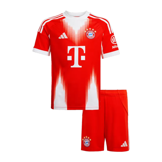 Kid's Bayern Munich Home Soccer Jersey Kit(Jersey+Shorts) 2025/26
