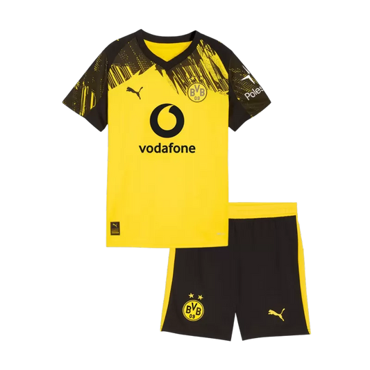 Kid's Borussia Dortmund Home Soccer Jersey Kit (Jersey+Shorts) 2025/26
