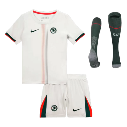 Kid's Chelsea Away Soccer Jersey Kit(Jersey+Shorts+Socks) 2025/26