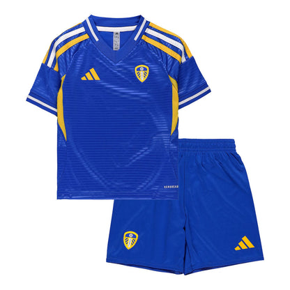 Kid's Leeds United Away Soccer Jersey Kit (Jersey+Shorts) 2025/26 Top Soccer Jerseys Store