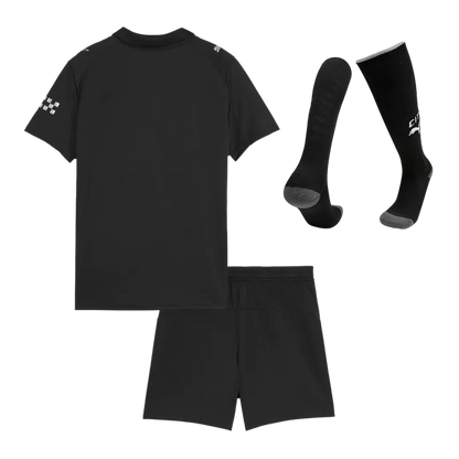 Kid's Manchester City Away Soccer Jersey Kit(Jersey+Shorts+Socks) 2025/26