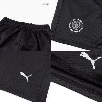 Kid's Manchester City Away Soccer Jersey Kit(Jersey+Shorts+Socks) 2025/26