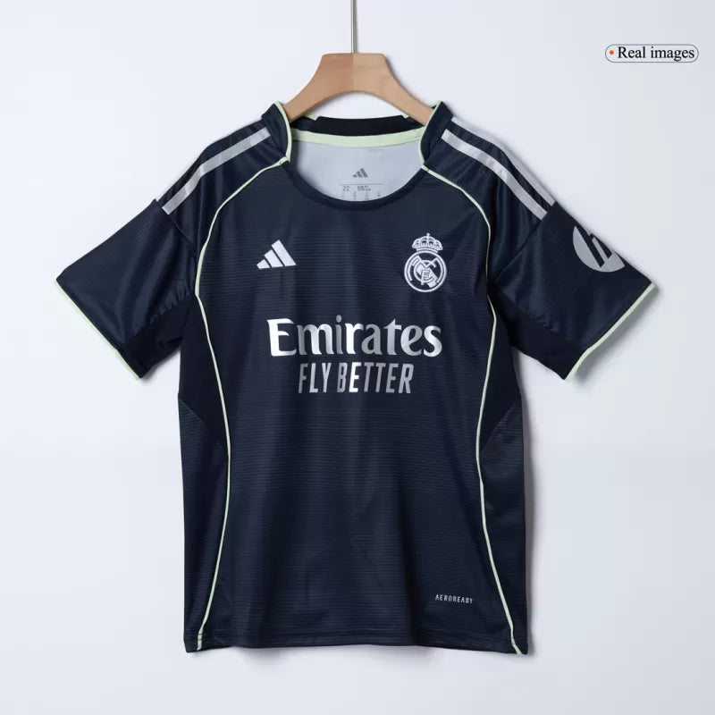 Kid's Real Madrid Away Soccer Jersey Kit(Jersey+Shorts) 2025/26