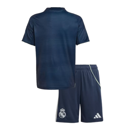 Kid's Real Madrid Away Soccer Jersey Kit(Jersey+Shorts) 2025/26