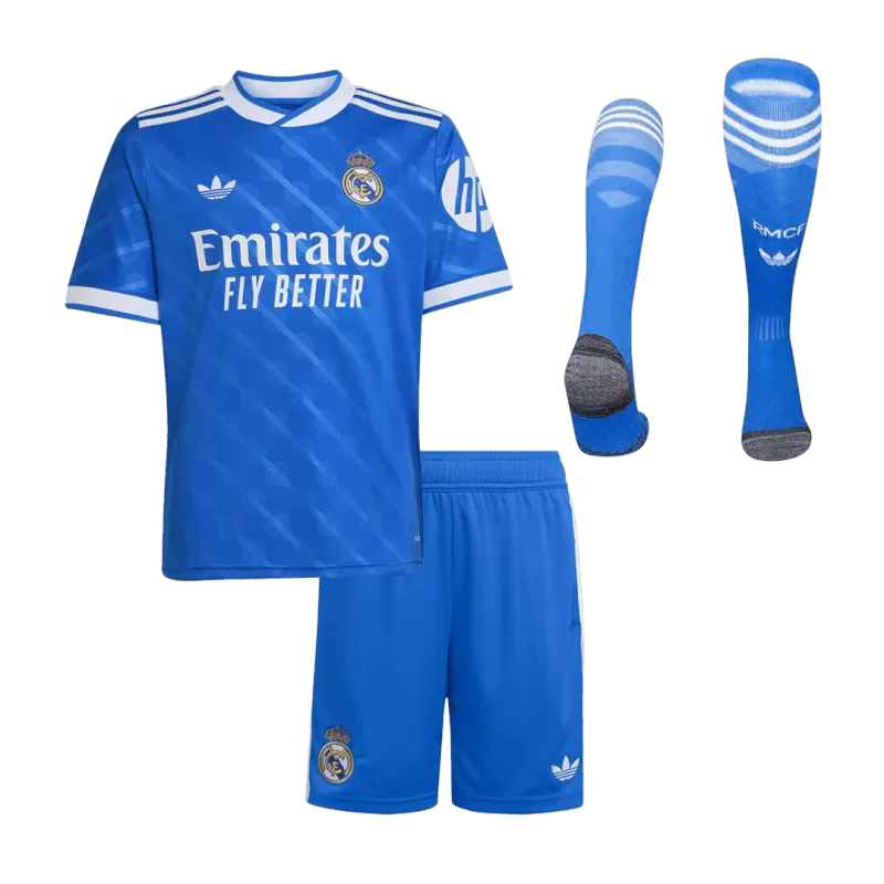 Kid's Real Madrid Third Away Soccer Jersey Kit(Jersey+Shorts+Socks) 2025/26