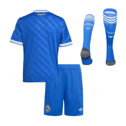 Kid's Real Madrid Third Away Soccer Jersey Kit(Jersey+Shorts+Socks) 2025/26