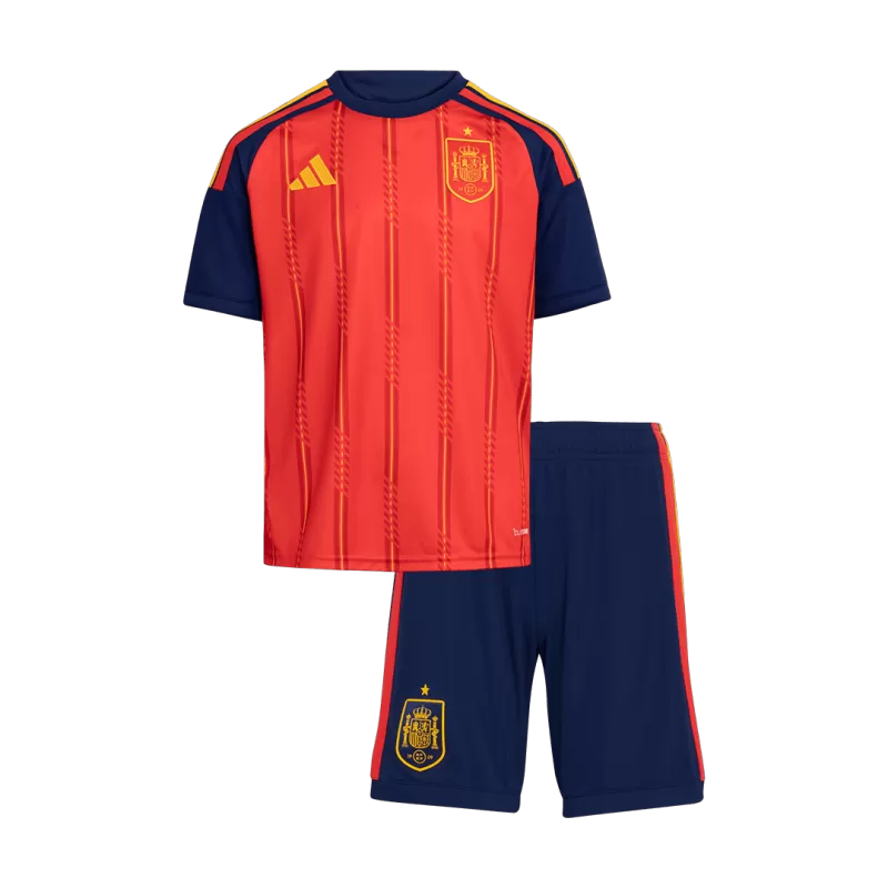 Kid's Spain Home Soccer Jersey Kit(Jersey+Shorts) 2026