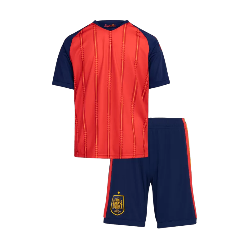 Kid's Spain Home Soccer Jersey Kit(Jersey+Shorts) 2026