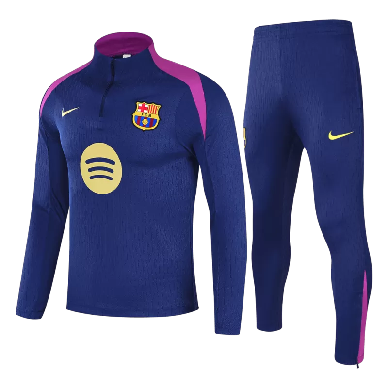 Kid's Barcelona 1/4 Zip Training Kit (Jacket + Pants) 2025/26 - Navy