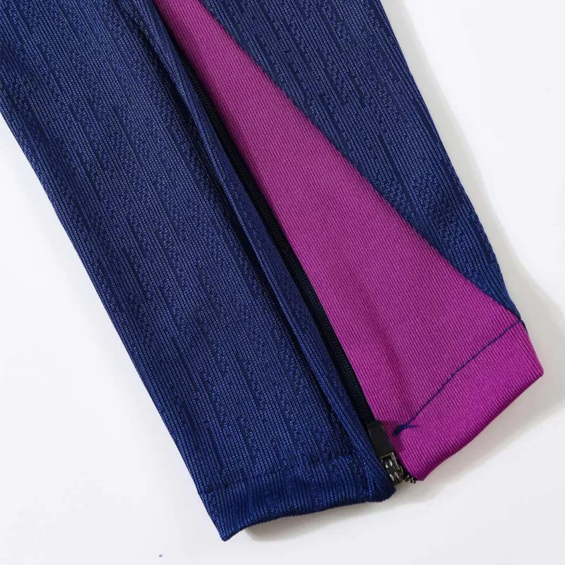 Kid's Barcelona 1/4 Zip Training Kit (Jacket + Pants) 2025/26 - Purple