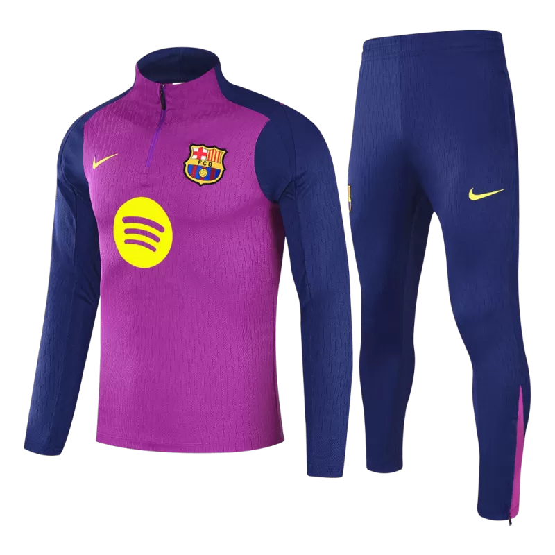 Kid's Barcelona 1/4 Zip Training Kit (Jacket + Pants) 2025/26 - Purple