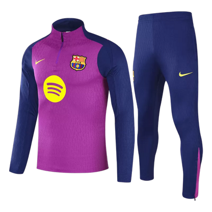 Kid's Barcelona 1/4 Zip Training Kit (Jacket + Pants) 2025/26 - Purple