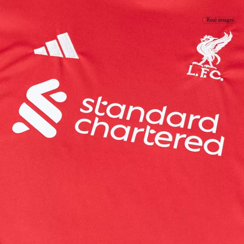 Kids Liverpool Home Soccer Jerseys Kit 2025/26 (Jersey+Shorts)