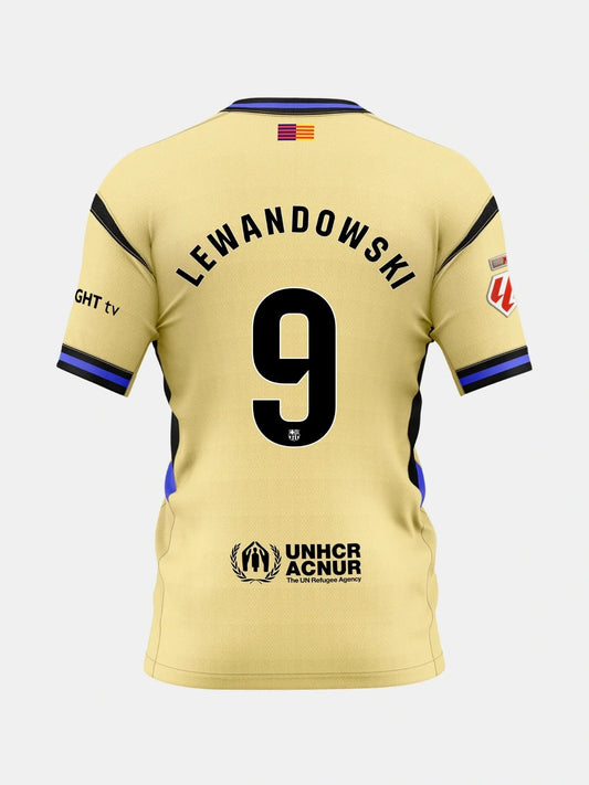 Player Version Barcelona x Kobe Bryant Lewandowski #9 Away 2025/26 Soccer Jersey - La Liga topsoccerjerseys.com