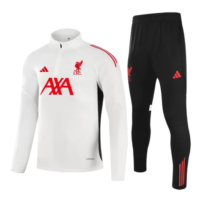Kid's Liverpool 1/4 Zip Training Jacket Kit (Jacket+Pants) 2025/26 - White