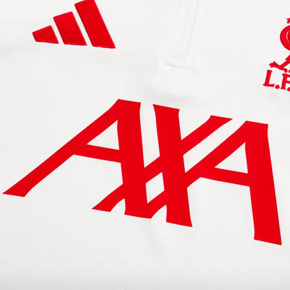 Kid's Liverpool 1/4 Zip Training Jacket Kit (Jacket+Pants) 2025/26 - White