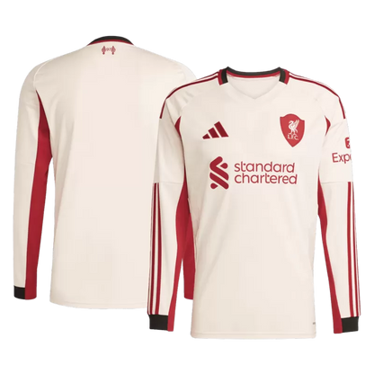 Liverpool Away Long Sleeve Soccer Jersey 2025/26