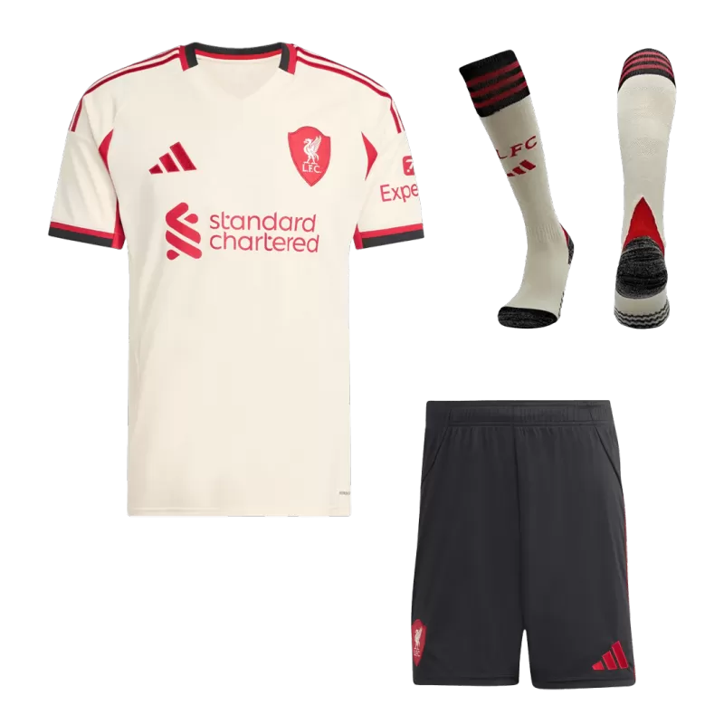 Liverpool Away Soccer Jersey Kit (Jersey+Shorts+Socks) 2025/26