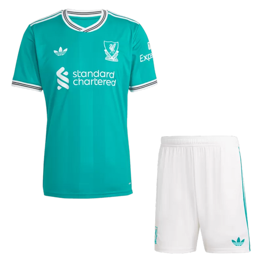 Liverpool Third Away Soccer Jersey 2025/26 Kit(Jersey+Shorts)