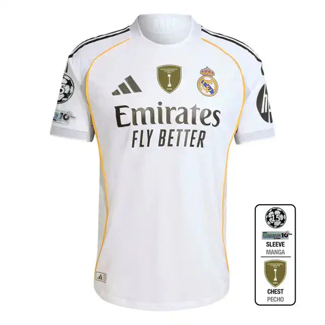 Player Version Real Madrid Home Soccer Jersey 2025/26 Top Soccer Jerseys Store