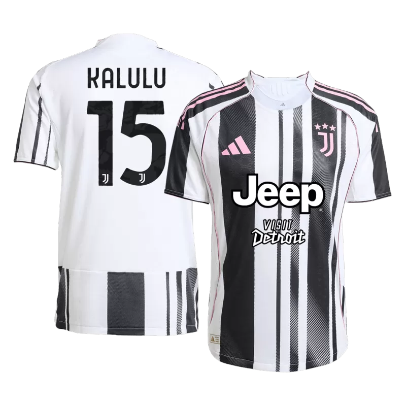 Player Version KALULU #15 Juventus Home Soccer Jersey 2025/26 - Slim Fit