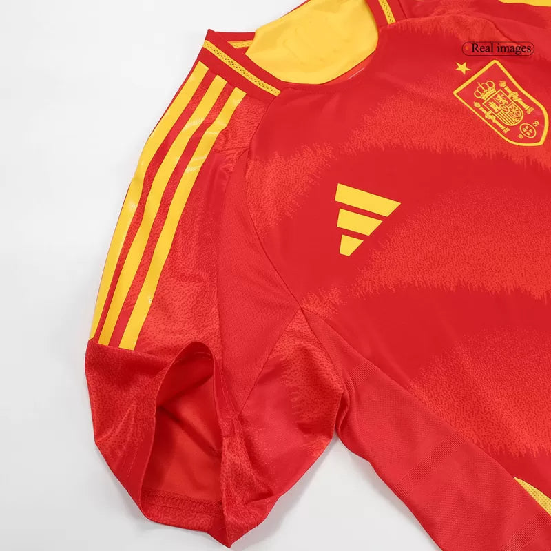 Player Version LAMINE YAMAL #19 Spain Home Soccer Jersey Euro 2024 Go Game Wear