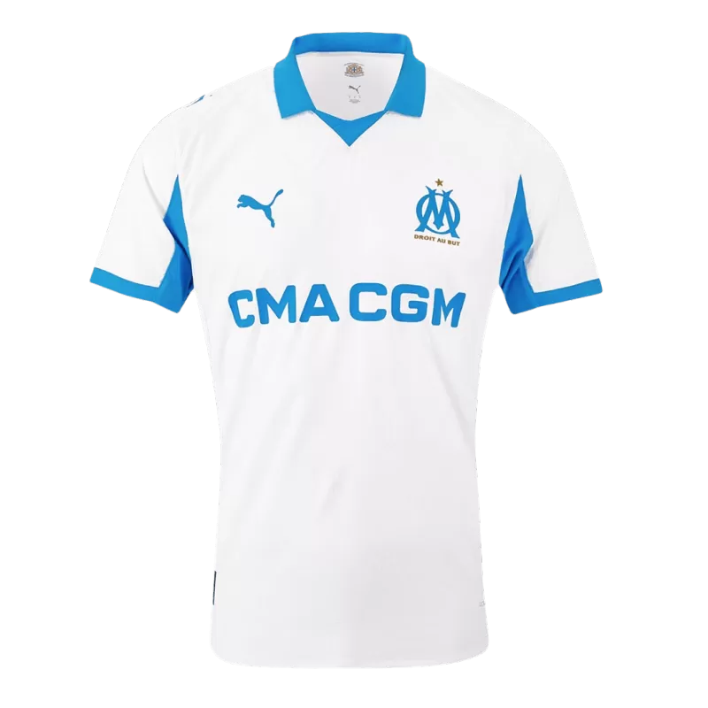 Player Version Marseille Home Soccer Jersey 2025/26 - Slim Fit