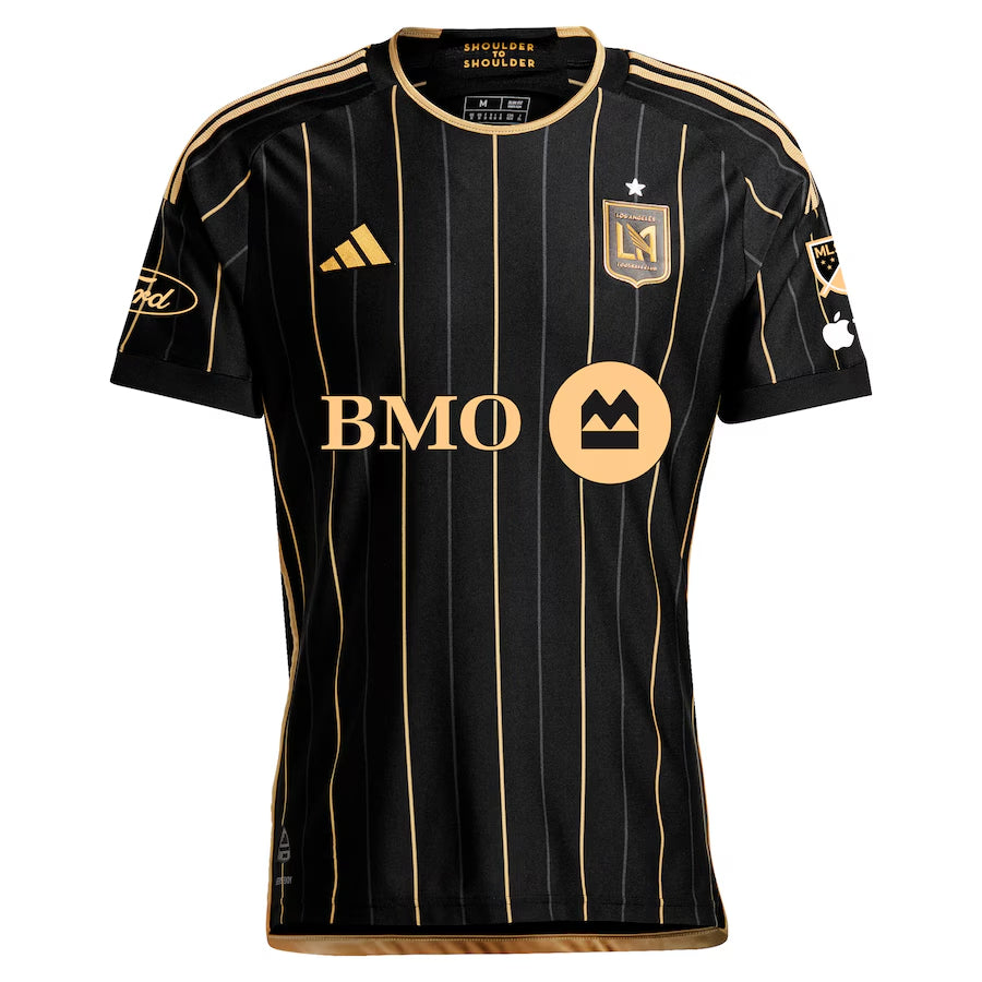 Fan Version Men's LAFC #7 Son Heung-Min Black Home 2024 topsoccerjerseys.com
