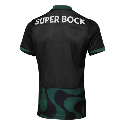 Player Version Sporting CP Soccer Jersey 2025/26 - Black - Slim Fit