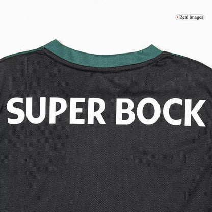 Player Version Sporting CP Soccer Jersey 2025/26 - Black - Slim Fit