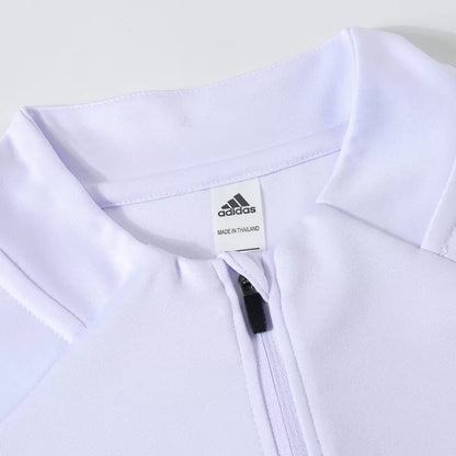 Real Madrid 1/4 Zip Tracksuit Kit (Jacket+Pants) 2025/26 - White