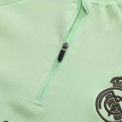 Real Madrid 1/4 Zip Tracksuit Kit (Jacket+Pants) 2025/26 - Green