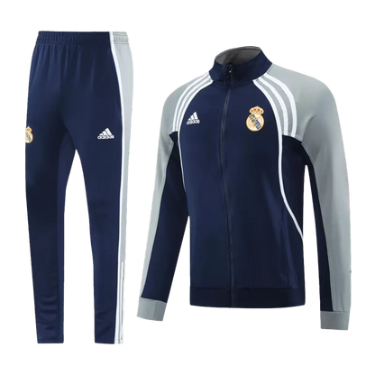 Real Madrid Training Jacket Kit (Jacket+Pants) 2025/26 - Navy & Gray