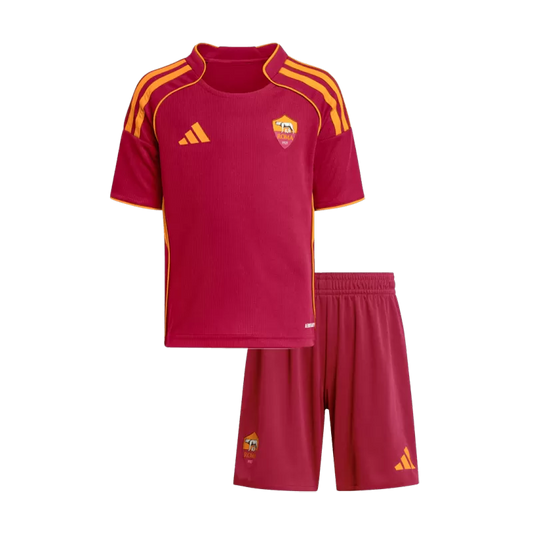 Kid's Roma Home Soccer Jersey Kit(Jersey+Shorts) 2025/26